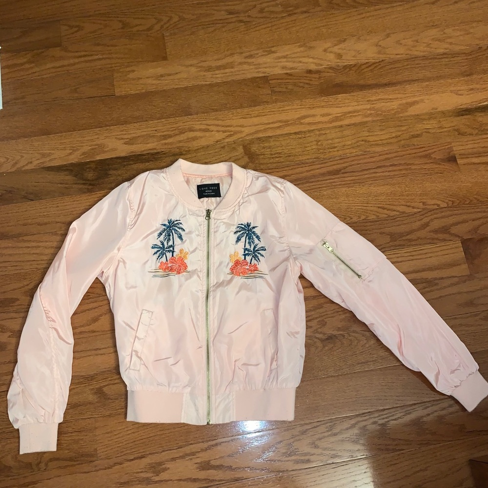 pink bomber like jacket
